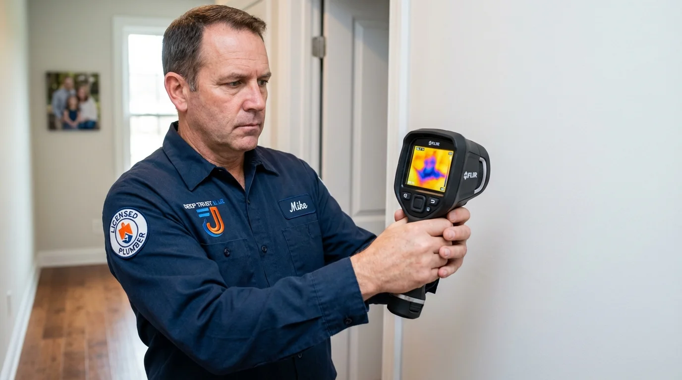 Thermal imaging leak detection by Johns Plumbing LLC in Rowlett